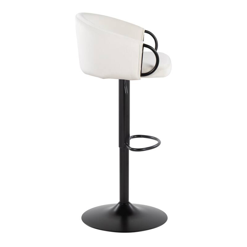 Silver Orchid Battista Adjustable Bar Stool (Set of 2)