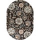 preview thumbnail 37 of 75, Lily Hand-tufted Transitional Floral Pattern Wool Area Rug 6' x 9' Oval - Black - Runner/Oval