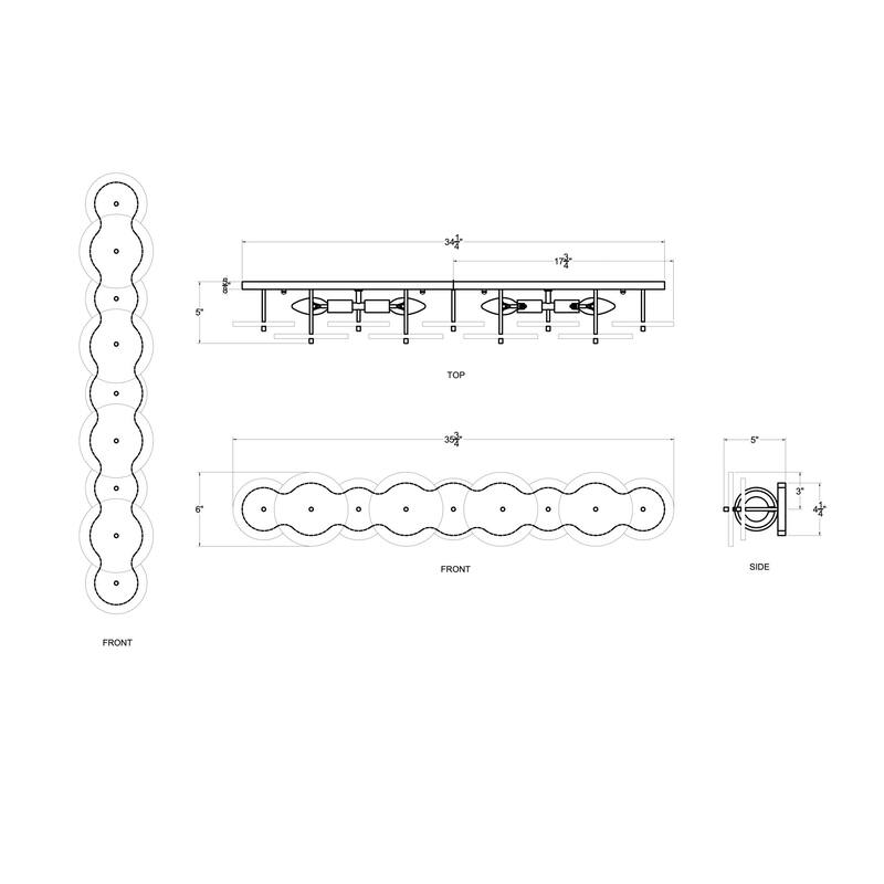 Varaluz Cosmos Bathroom Vanity Light - 35.75"W