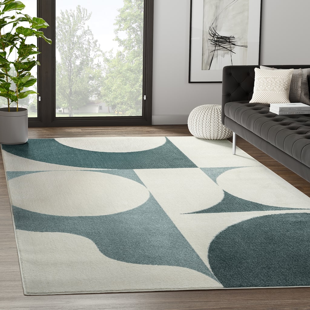 Abani Rugs Deco DEC220A Modern Geometric Area Rug