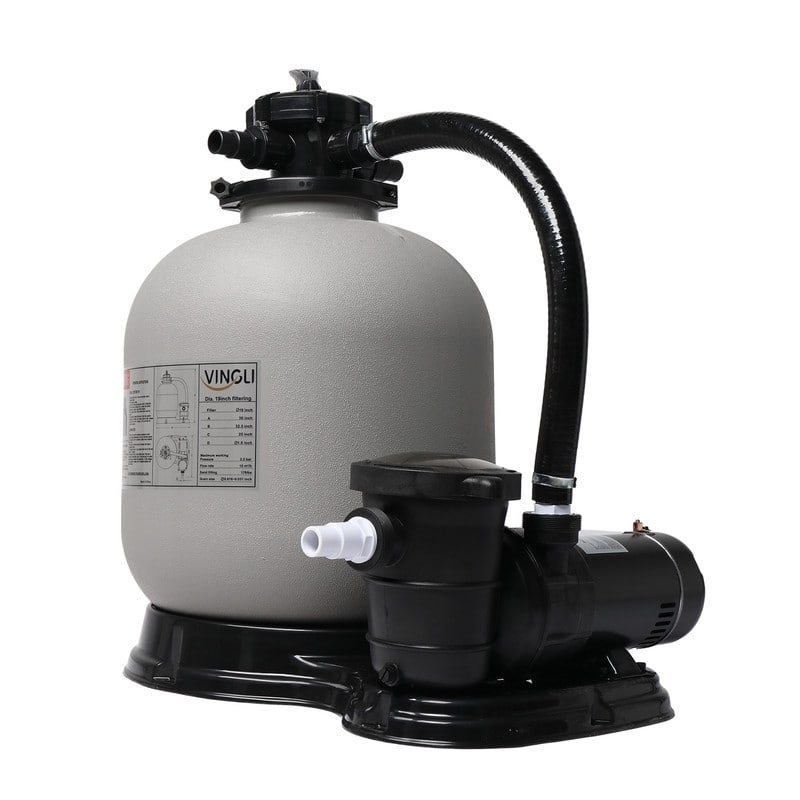Sand Pool Filter 24in Tank with 1.5 HP Pump 115V