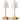 Bell + Howell Alma Table Lamp 2 Pack Small Cordless Touch LED Rechargeable, Gold Base - Clear
