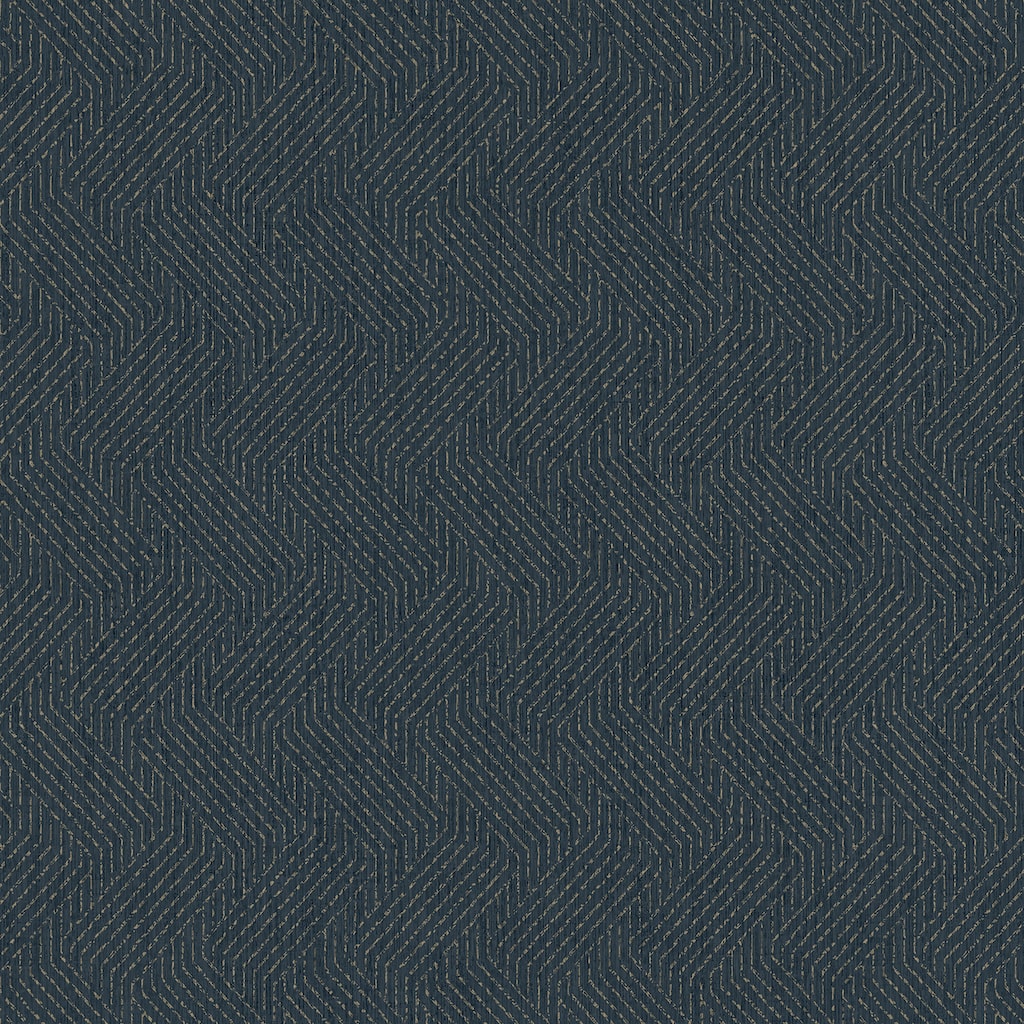 Advantage Elbert Navy Zig Zag Wallpaper