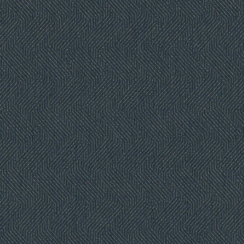 Advantage Elbert Navy Zig Zag Wallpaper