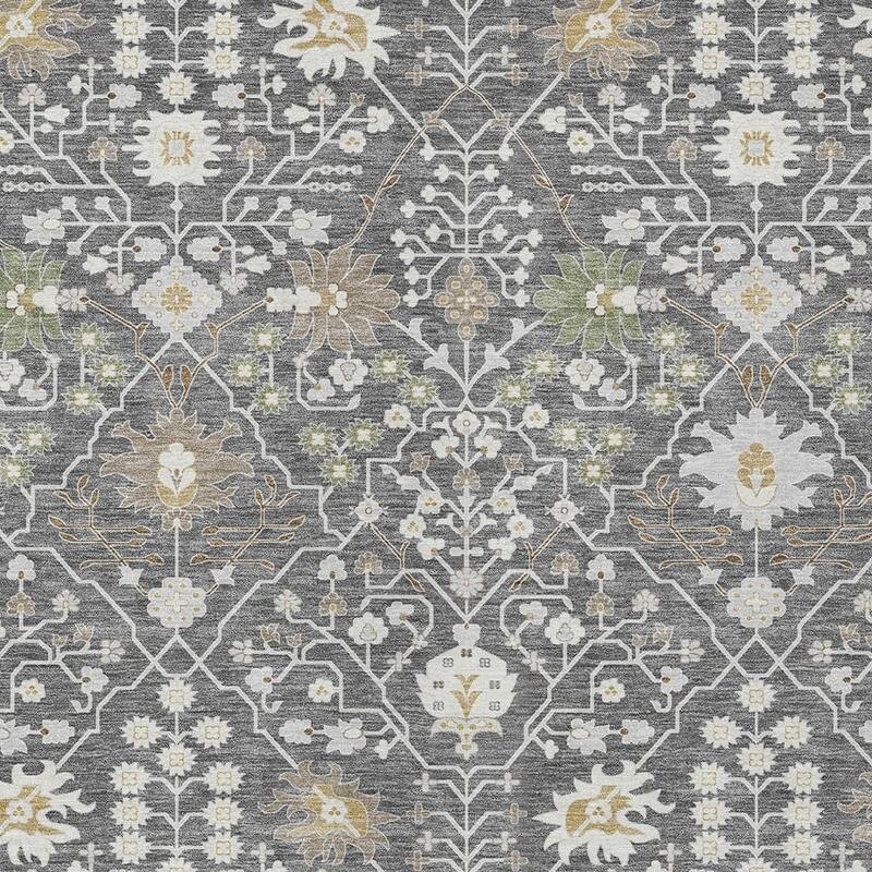 HomeRoots Oriental Traditional Rectangle Outdoor Rug
