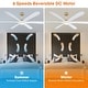 preview thumbnail 9 of 13, Parrot Uncle 72-inch Gold Modern Propeller DC Motor Ceiling Fan with Light and Remote