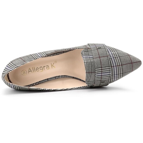 women's plaid pumps