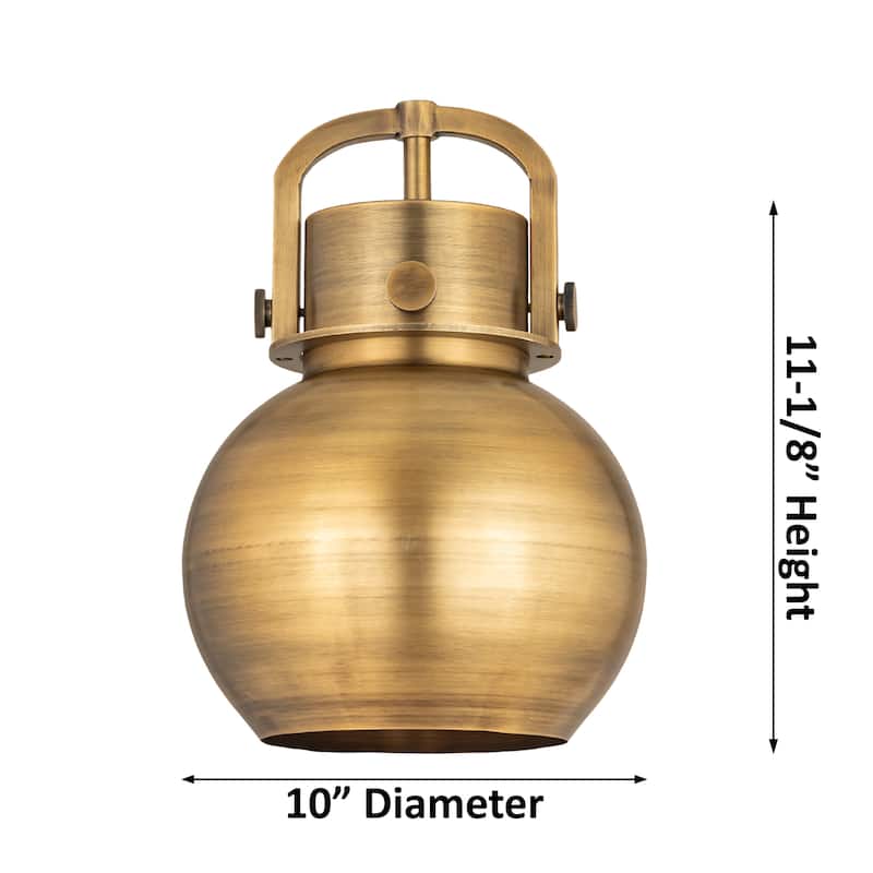 Innovations Lighting Newton Metal Sphere - 3 Light 10" Stem Hung Island Light