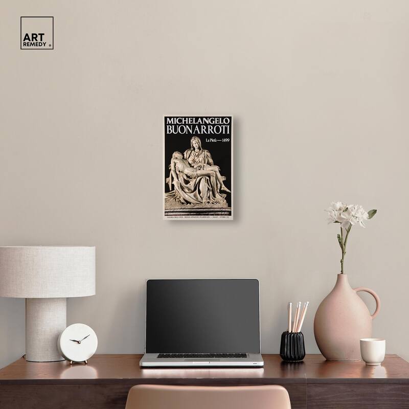 Marble Lamentation Canvas by Art Remedy, Gallery Wrapped
