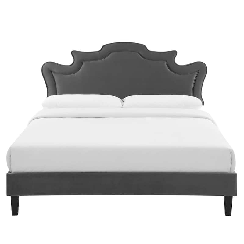 Neena Performance Velvet King Bed