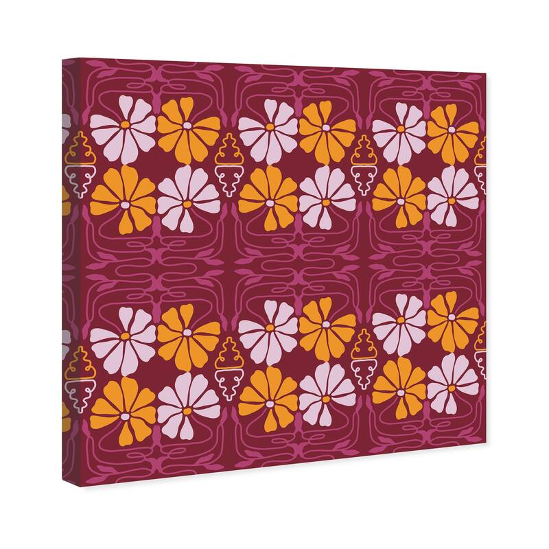 Wynwood Studio Canvas Floral and Botanical Flowers Like Butterflies Brown Modern & Contemporary Wall Art Canvas Print