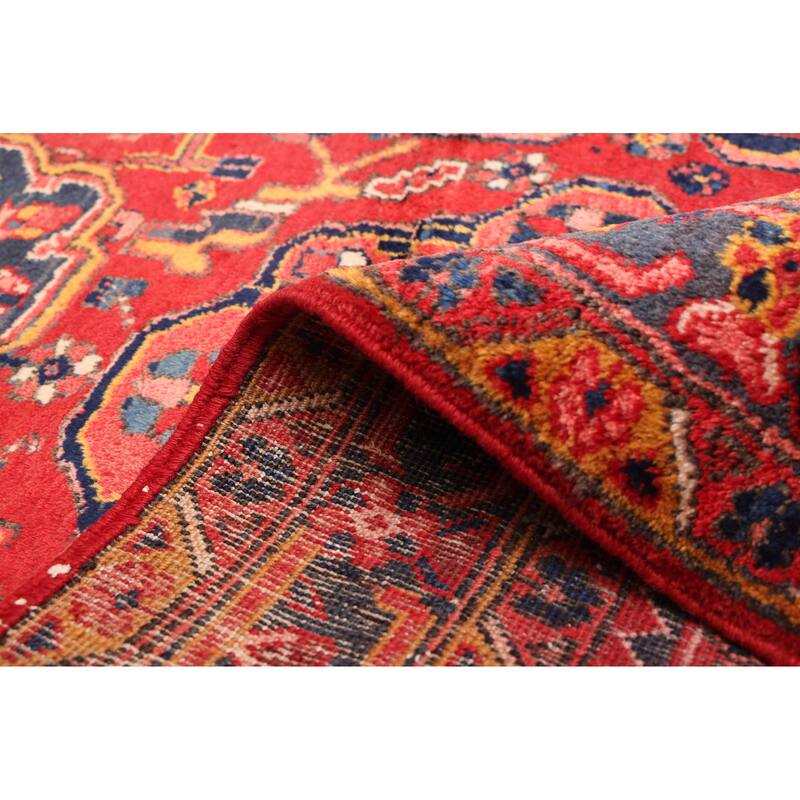 ECARPETGALLERY Hand-knotted Sarabi Red Wool Rug - 3'8 x 11'1