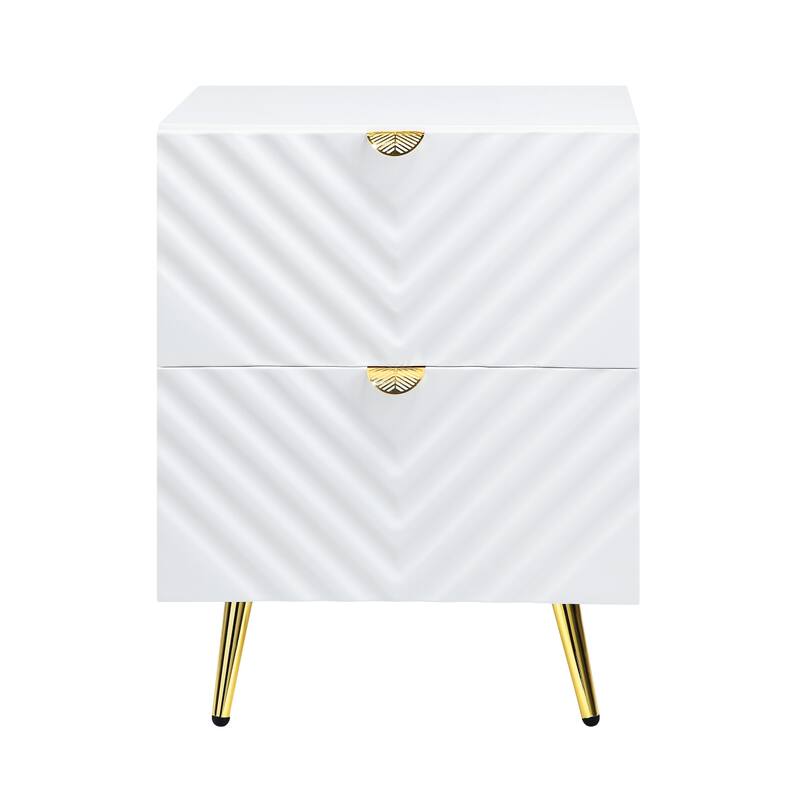High Gloss Finish Nightstand