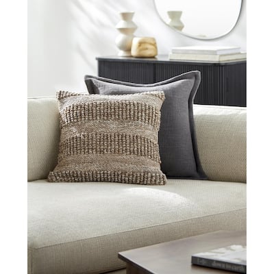 Dalea Textured Recycled PET Throw Pillow