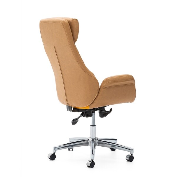 Glitzhome 48-inch Mid-century Adjustable Swivel Faux Leather Glitzhome 48-inch Mid-century Adjustable Swivel Faux Leather