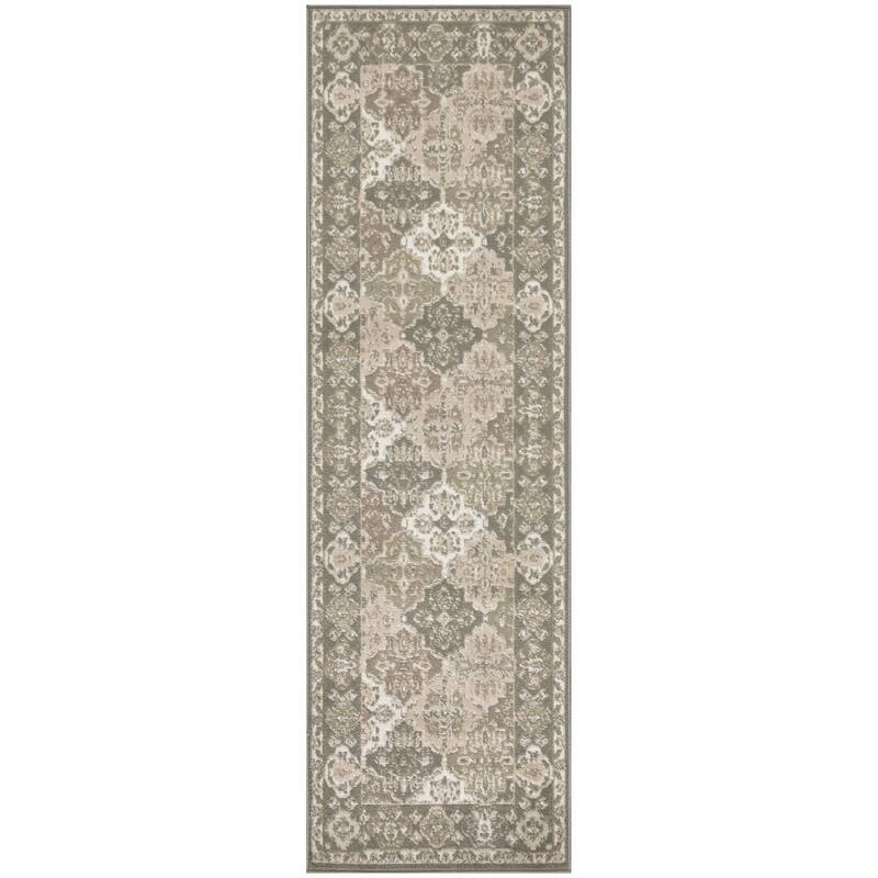 Luso Power Loomed Distressed Area Rug By HomeRoots - 90' X '27' X '0.5