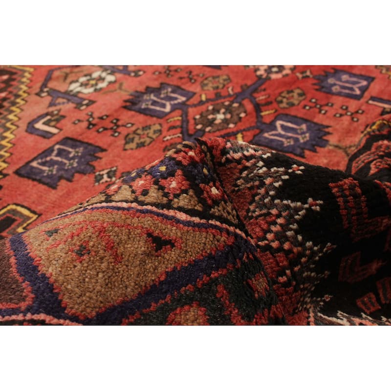 ECARPETGALLERY Hand-knotted Andelz Red Wool Rug - 4'3 x 7'7