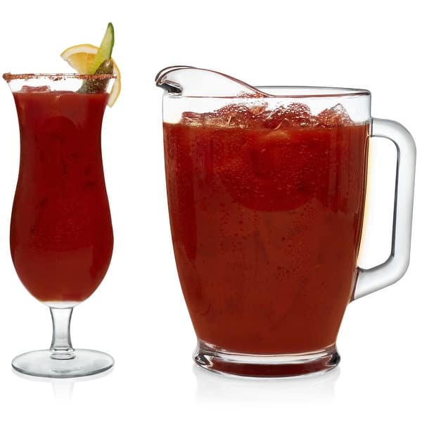 Libbey Modern Bar Bloody Mary Entertaining Set with 4 Hurricane Glasses and  Pitcher - Bed Bath & Beyond - 18590988