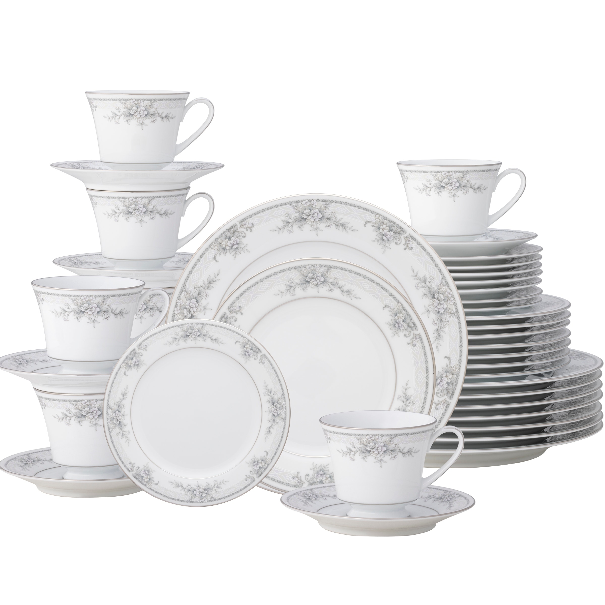 Sweet Leilani 40-Piece Dinnerware Set, Service for 8 - Overstock
