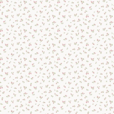 Galerie Wallcoverings Cottage Chic Tiny Floral and Leaf Motif ECODECO Material Matte Wallpaper Roll
