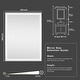 preview thumbnail 15 of 52, LED Bathroom Vanity Mirror Wall Mounted with Double Light Strip, 3-Color Dimmable, Anti-Fog, HD Tempered Glass, UL-Listed, ETL