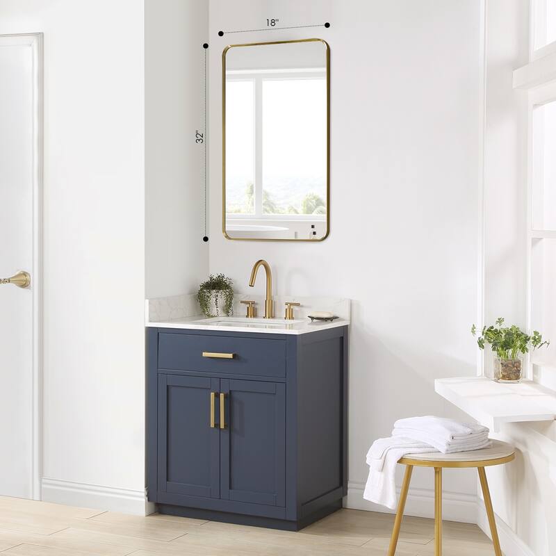 Altair Nettuno Bathroom/Vanity Aluminum Framed Wall Mirror