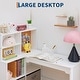 preview thumbnail 7 of 12, Kids Corner Desk and Chair Set – Study Table with Bookshelf, Cloth Drawer, and Bulletin Board, MDF Wood, for Ages 3–8