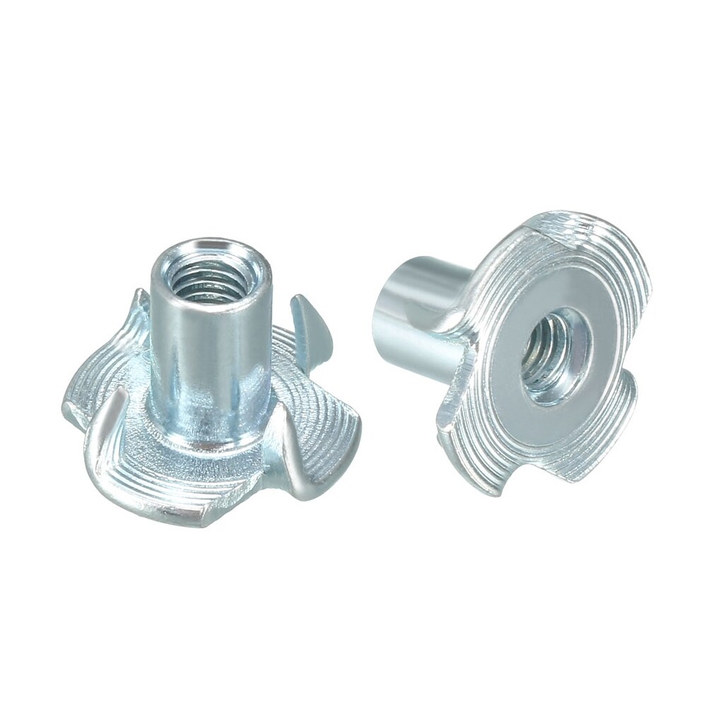 Four Pronged Tee Nut T-Nut for Rock Climbing Holds Wood Cabinetry M4 20Pcs Four Pronged Tee Nut T-Nut for Rock Climbing Holds Wood Cabinetry M4 20Pcs