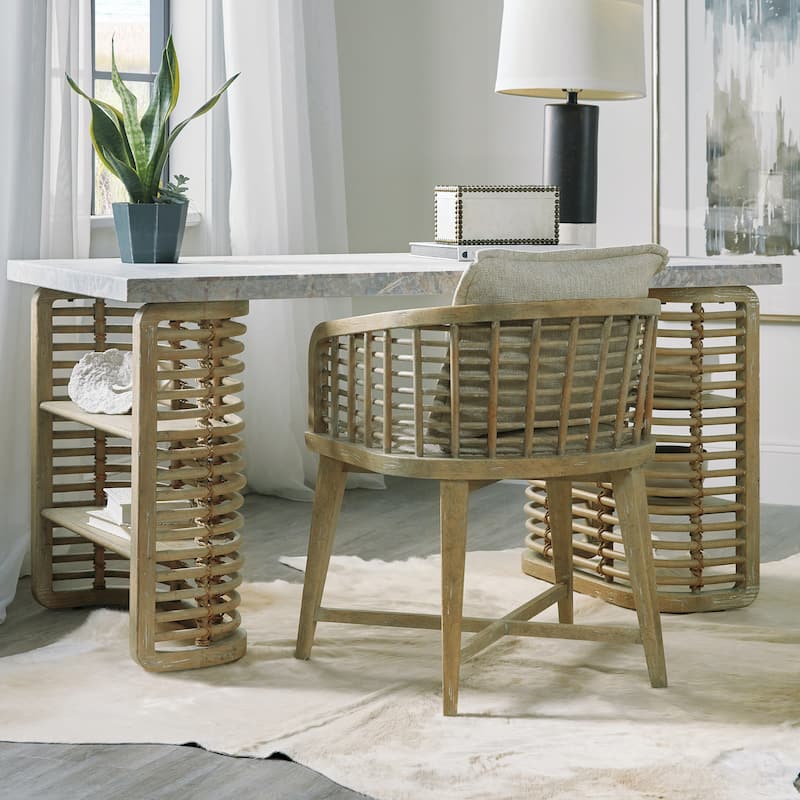 Hooker Furniture Surfrider 60" Wide Modern Beach Coastal Writing Desk - Driftwood