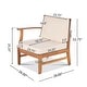 preview thumbnail 17 of 19, Christopher Knight Home - Aneska Outdoor 3-Seater Sofa Set with Slatted Coffee Table, Acacia Wood with Water-Resistant Cushions