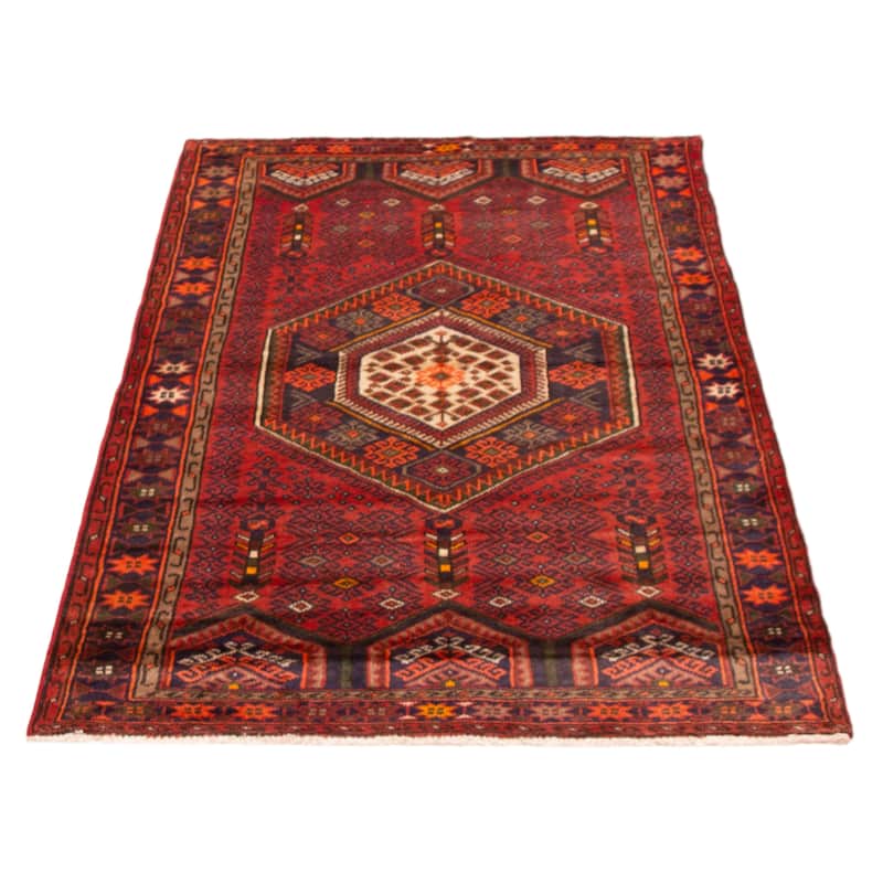 ECARPETGALLERY Hand-knotted Andelz Red Wool Rug - 4'1 x 6'9