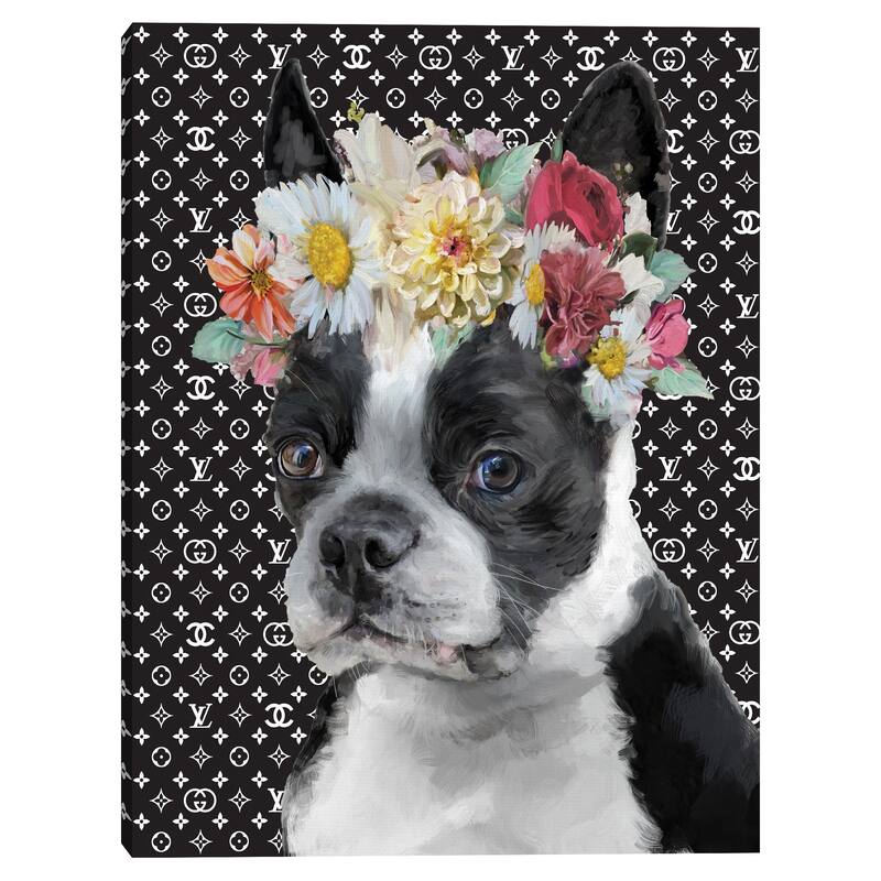 Puppy Luxe II Canvas Art Print