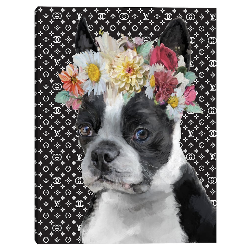 Puppy Luxe II Canvas Art Print