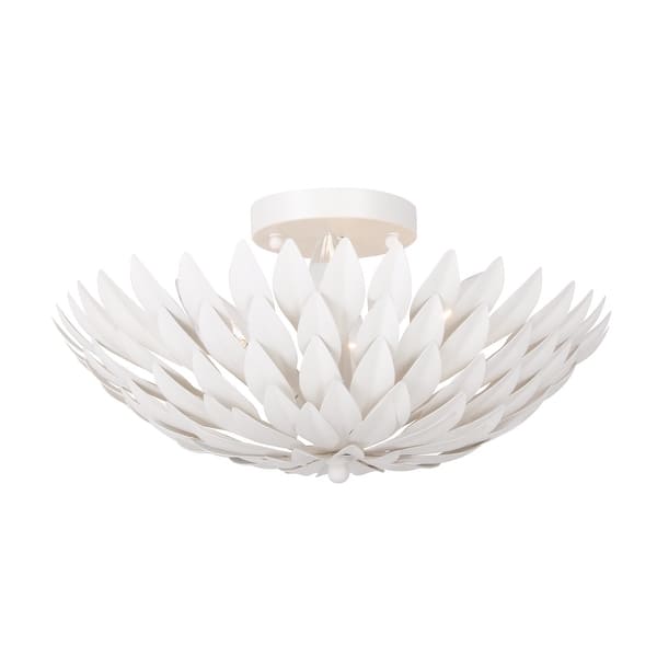 slide 2 of 5, Broche 4 Light Matte White Ceiling Mount - 16'' W x 6.25'' H 16'' W x 6.25'' H