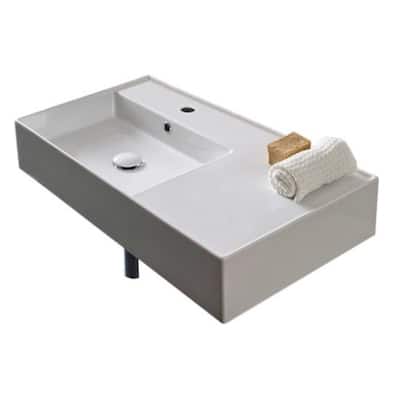 Nameeks Scarabeo 32" Ceramic Wall Mounted Bathroom Sink with One