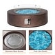 preview thumbnail 28 of 83, COSIEST 42'' Outdoor Round Propane Fire Pit w Wind Guard and Fire Glass
