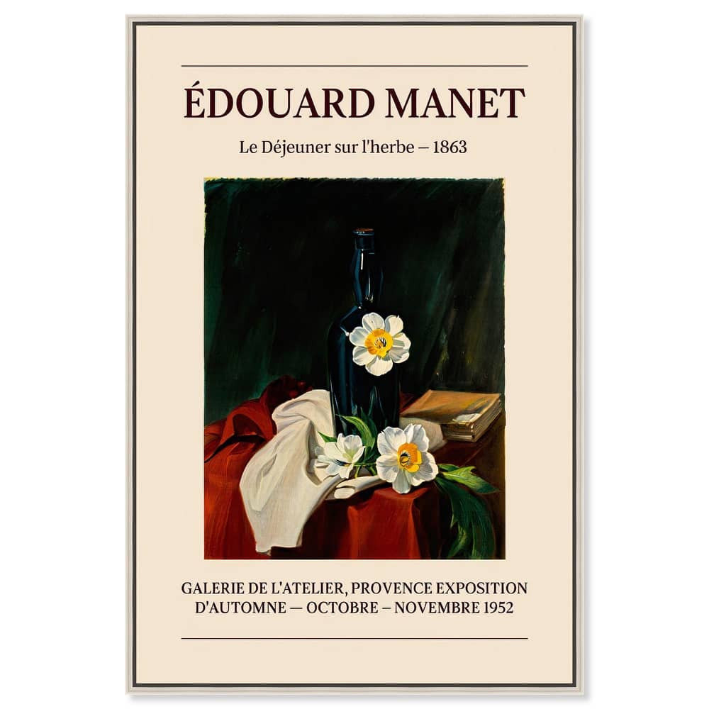 Daffodils and Bottle Canvas by Art Remedy