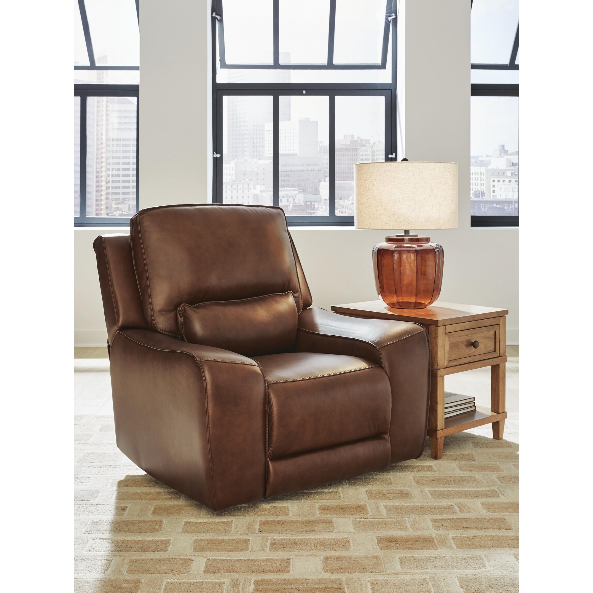 Signature Design by Ashley Spear Hill Brown Power Recliner