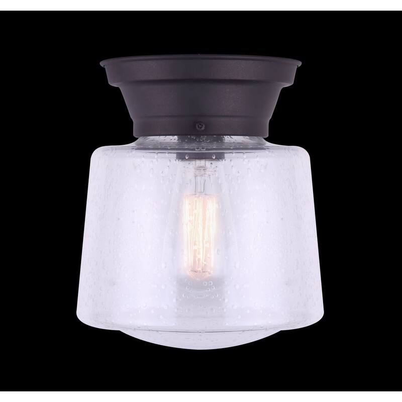 Canarm Mill Single Light 8" Wide Semi Flush Ceiling Fixture
