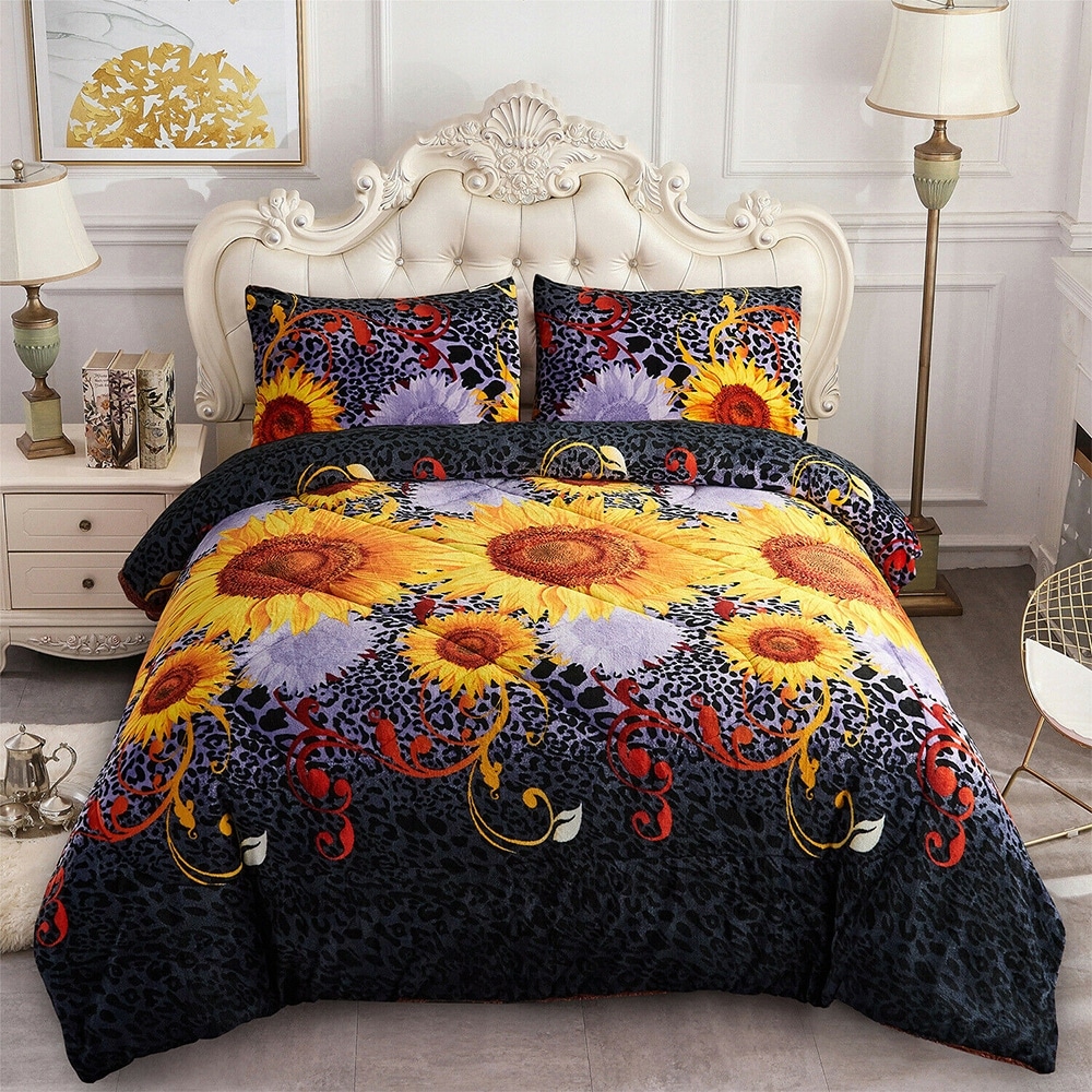 Batman emblem 7 piece reversible super soft luxury queen size comforter deals set w bed sheets