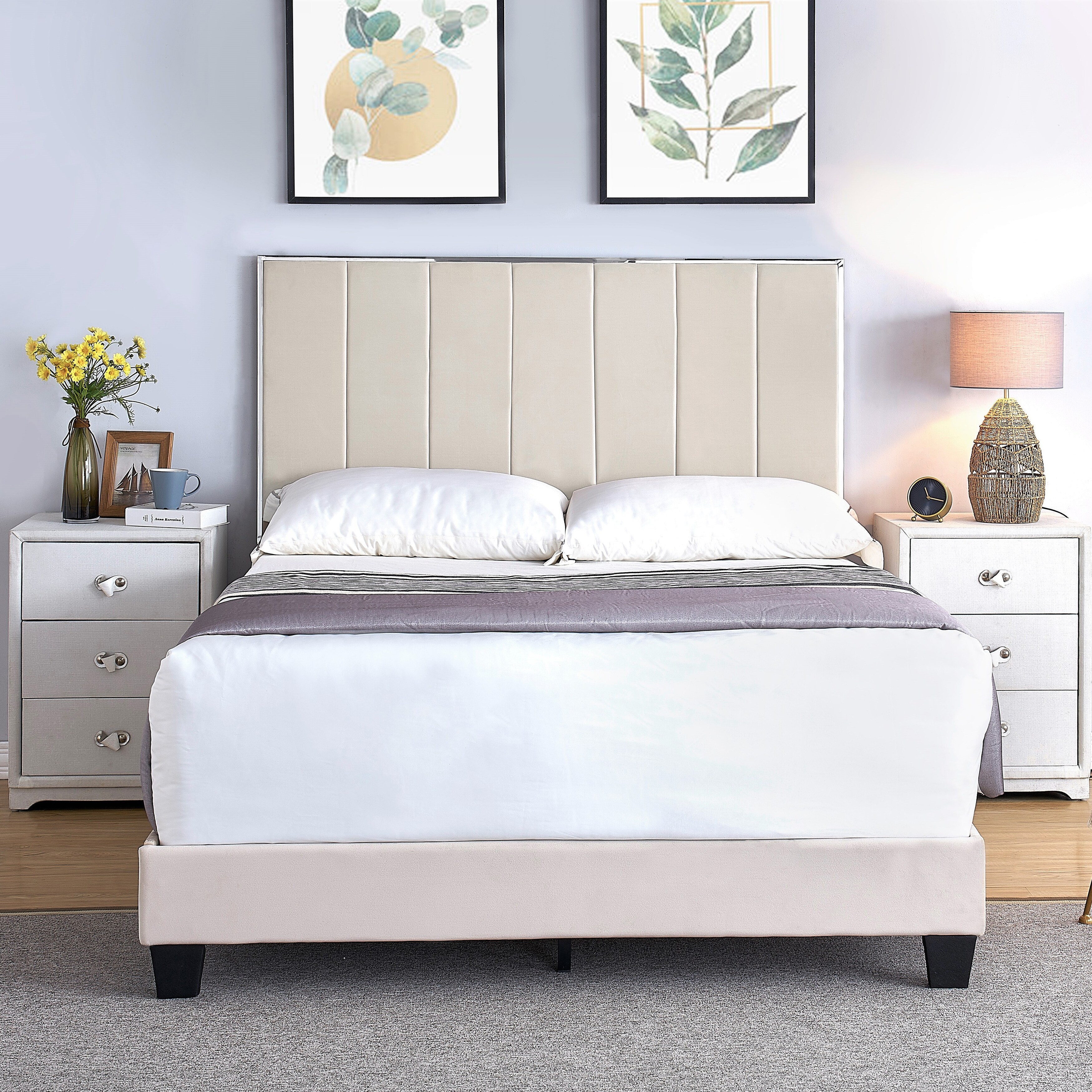 Mallory upholstered platform bed deals