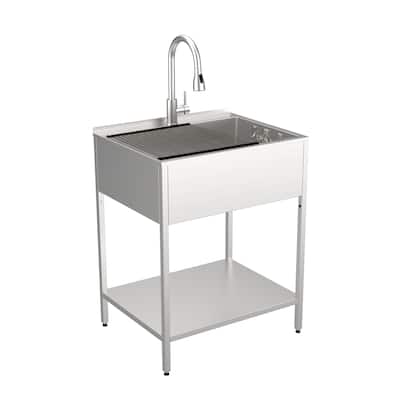 Transolid TRS_K-EWS-2822S Contemporary Laundry Washstand 28" Free
