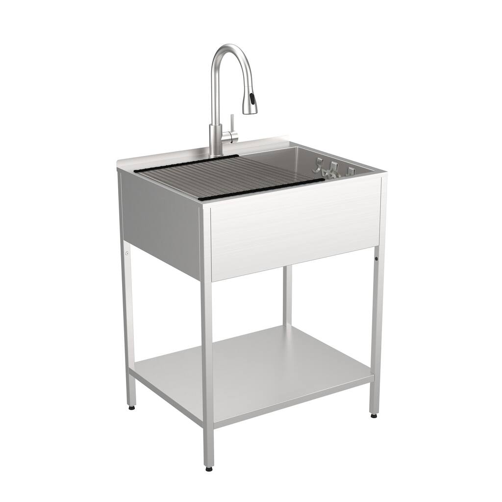 Transolid TRS_K-EWS-2822S Contemporary Laundry Washstand 28" Free