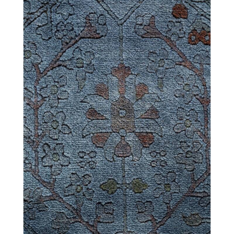 Fine Vibrance, One-of-a-Kind Hand-Knotted Area Rug - Light Gray, 4' 1" x 6' 3" - 4' 1" x 6' 3"