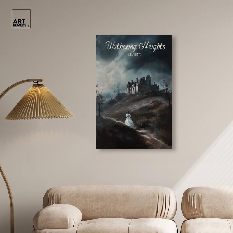 Wuthering Heights Cover Canvas by Art Remedy, Gallery Wrapped
