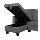 preview thumbnail 10 of 13, Nova Velvet Reversible Sleeper Sectional Sofa with Storage Chaise