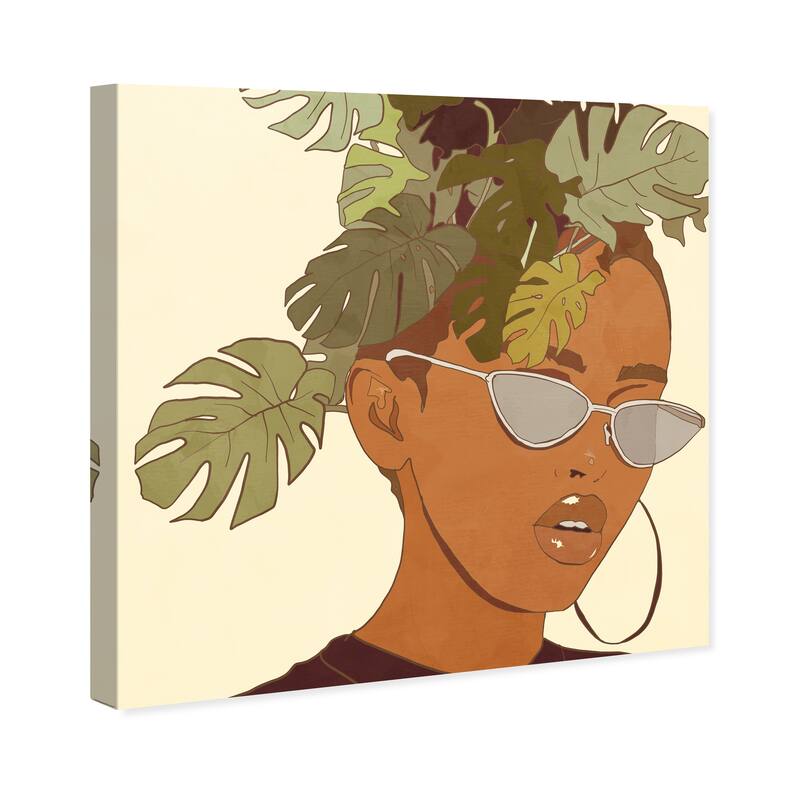 Wynwood Studio Prints Fashion and Glam Tropical Minded Green and Army Green Tropical Wall Art Canvas Print