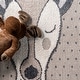preview thumbnail 7 of 9, Nuloom Eleanor Deer Kids Tasseled Area Rug