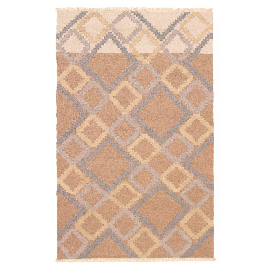 Ankara FW Brown Kilim 5'1" x 8'1" - 5'1 x 8'1