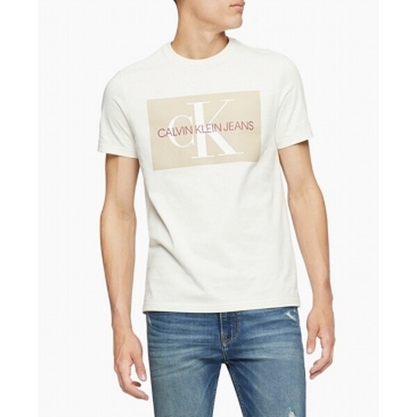 beige calvin klein t shirt